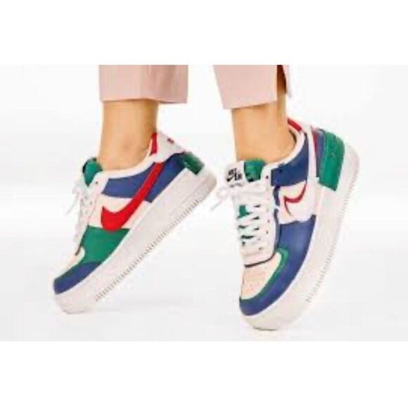 Nike Air Force 1 Shadow Low Mystic Navy Women’s Sneakers Size 9 - Picture 1 of 13